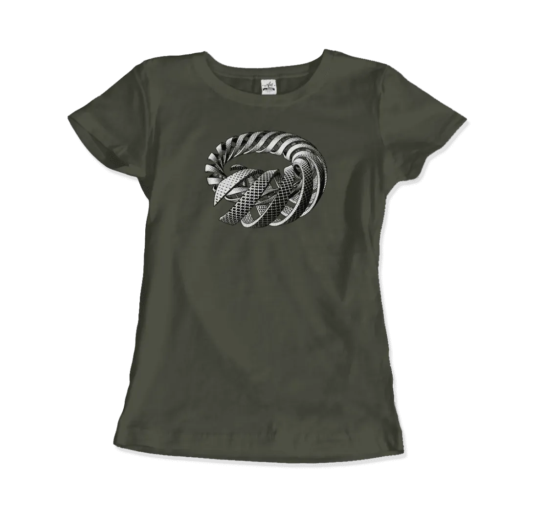 MC Escher Spirals Art T-Shirt by Art-O-Rama Shop