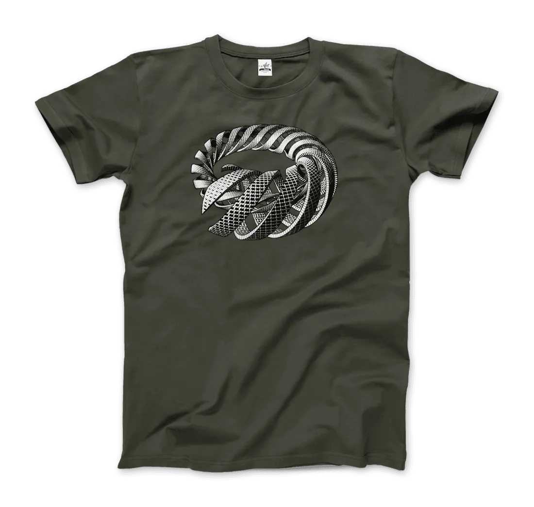 MC Escher Spirals Art T-Shirt by Art-O-Rama Shop