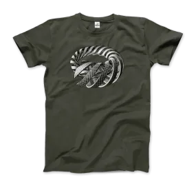 MC Escher Spirals Art T-Shirt by Art-O-Rama Shop