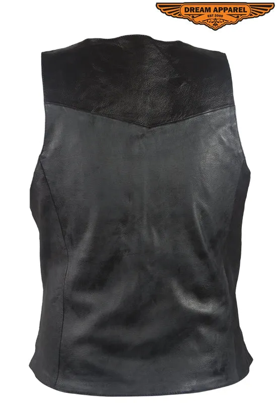 Mens Leather Bullet Replica Vest