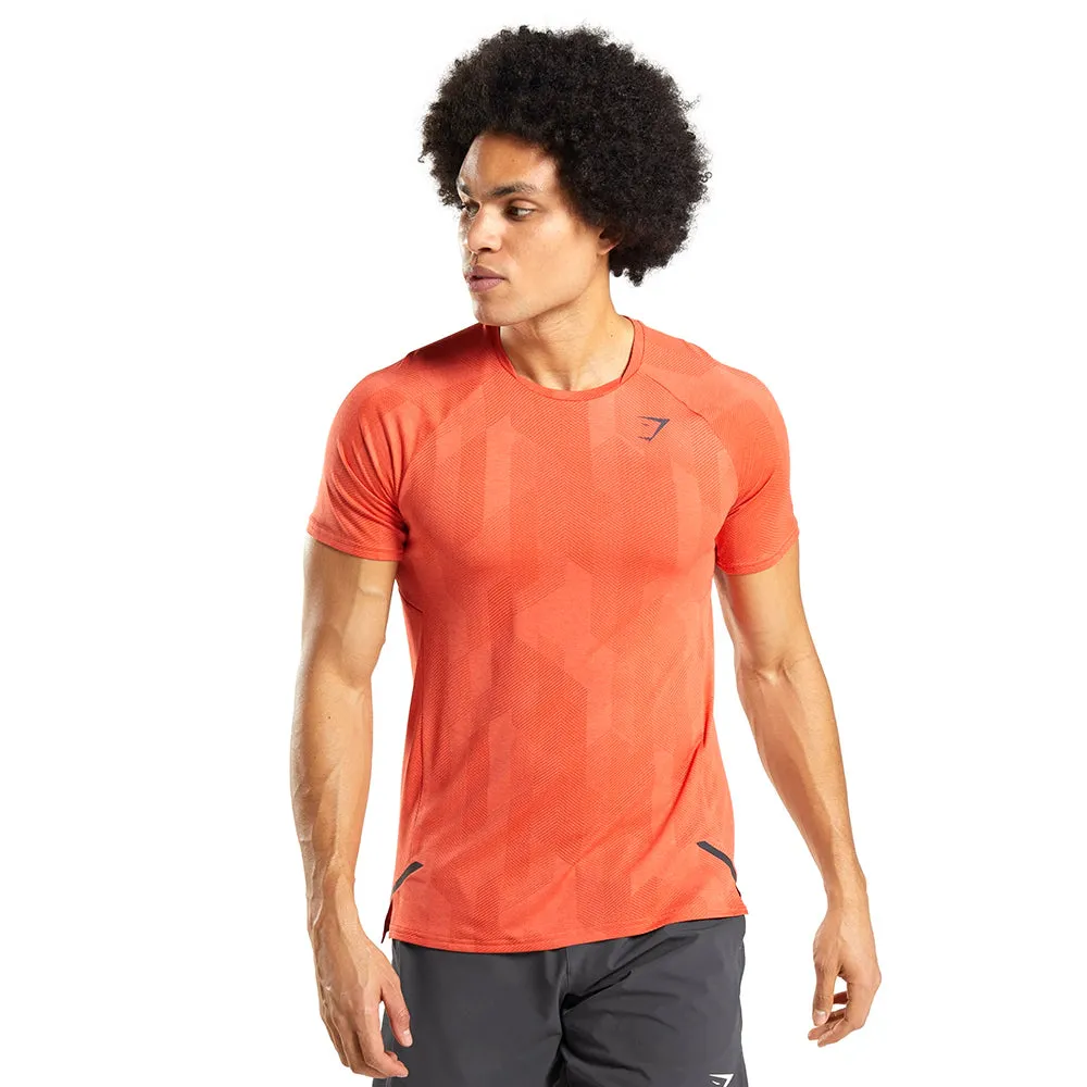 Men's Printed Sport Top,Orange