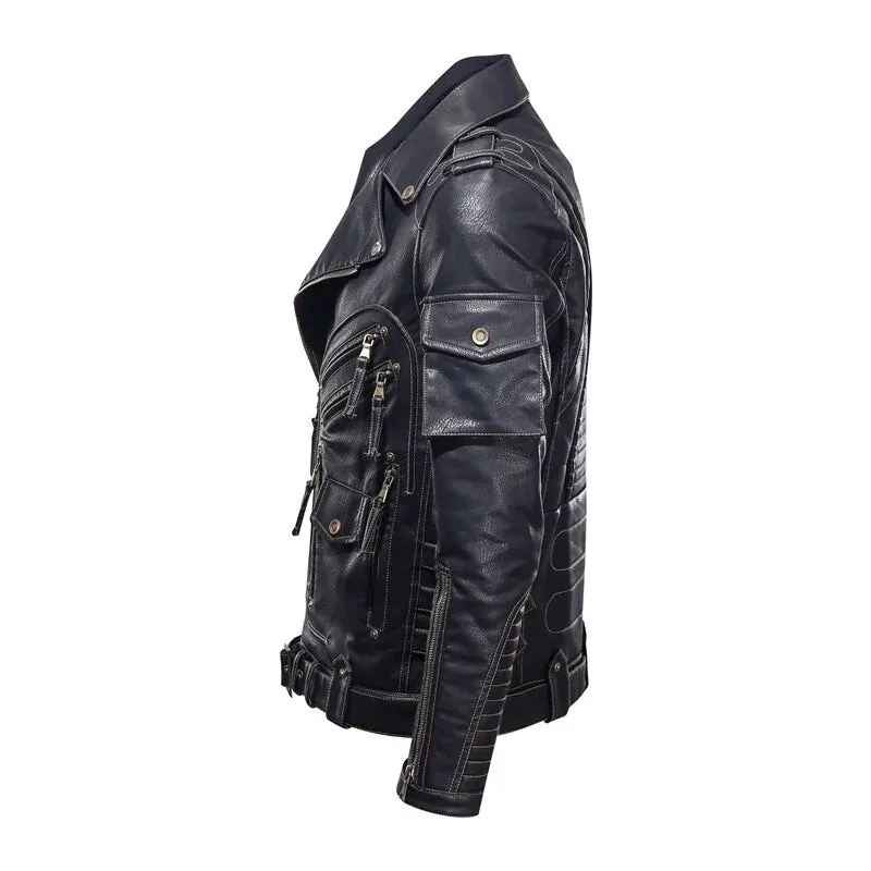 Mens Vegan leather Jacket - Imported