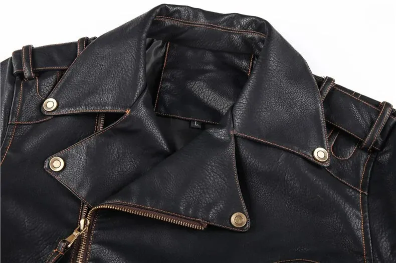 Mens Vegan leather Jacket - Imported