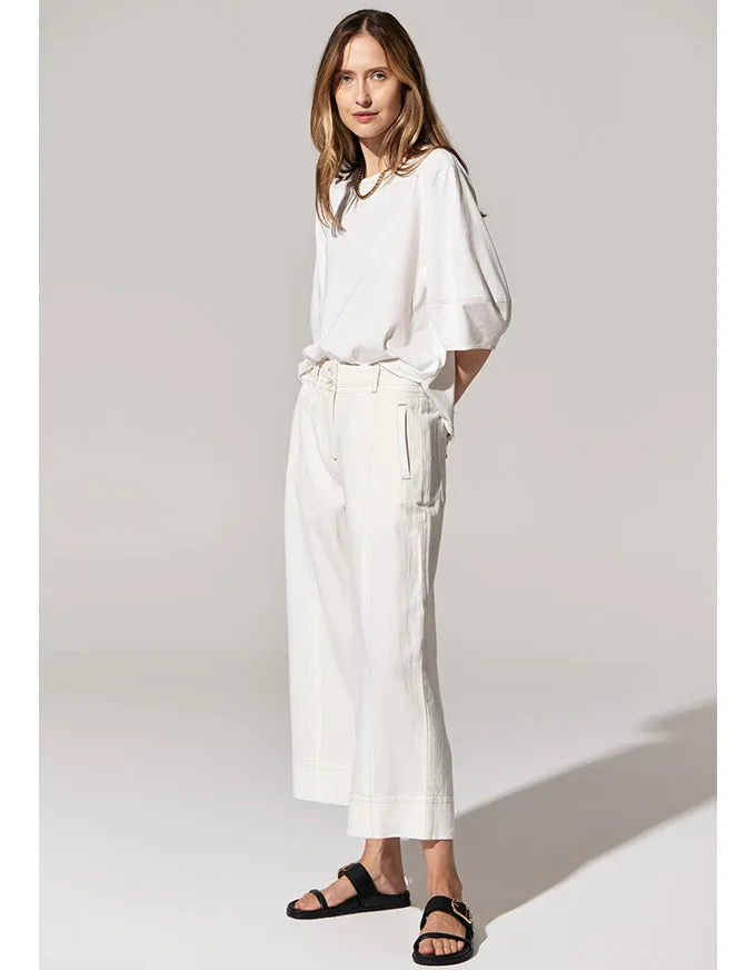 Miley Crop Pant White