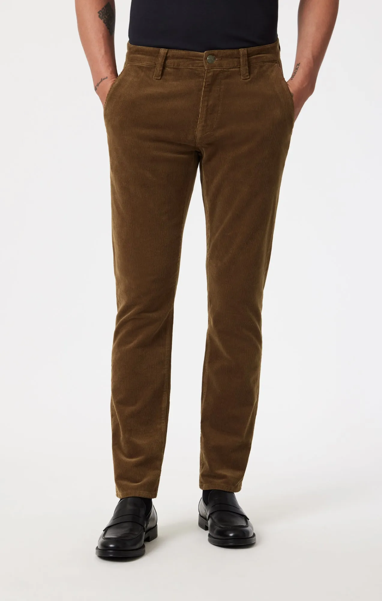 MILTON SLIM STRAIGHT CHINO IN TEDDY CORD