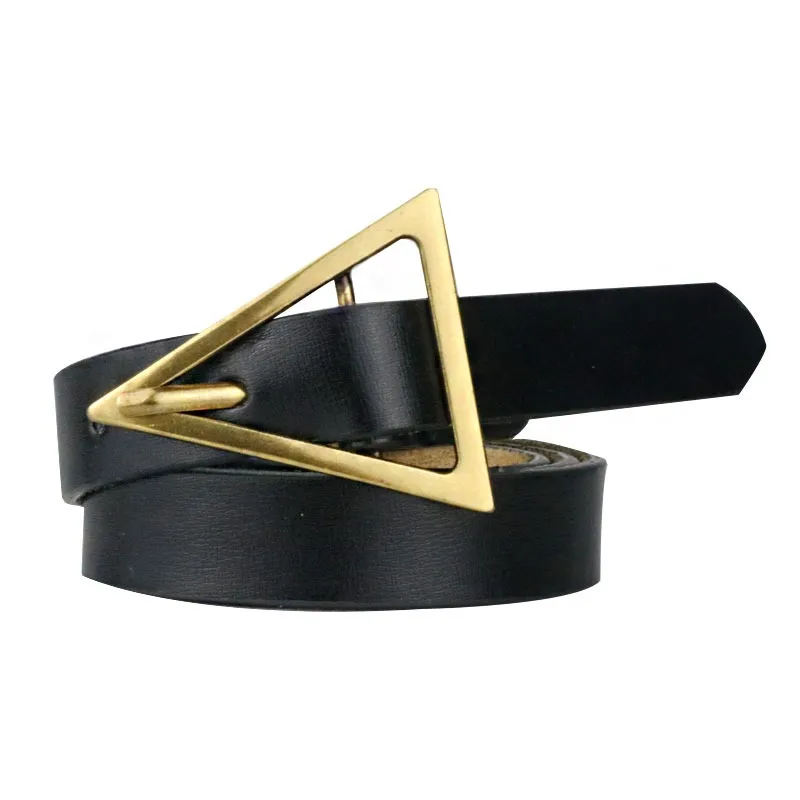 Minimalist Geometric Triangle Buckle Belt