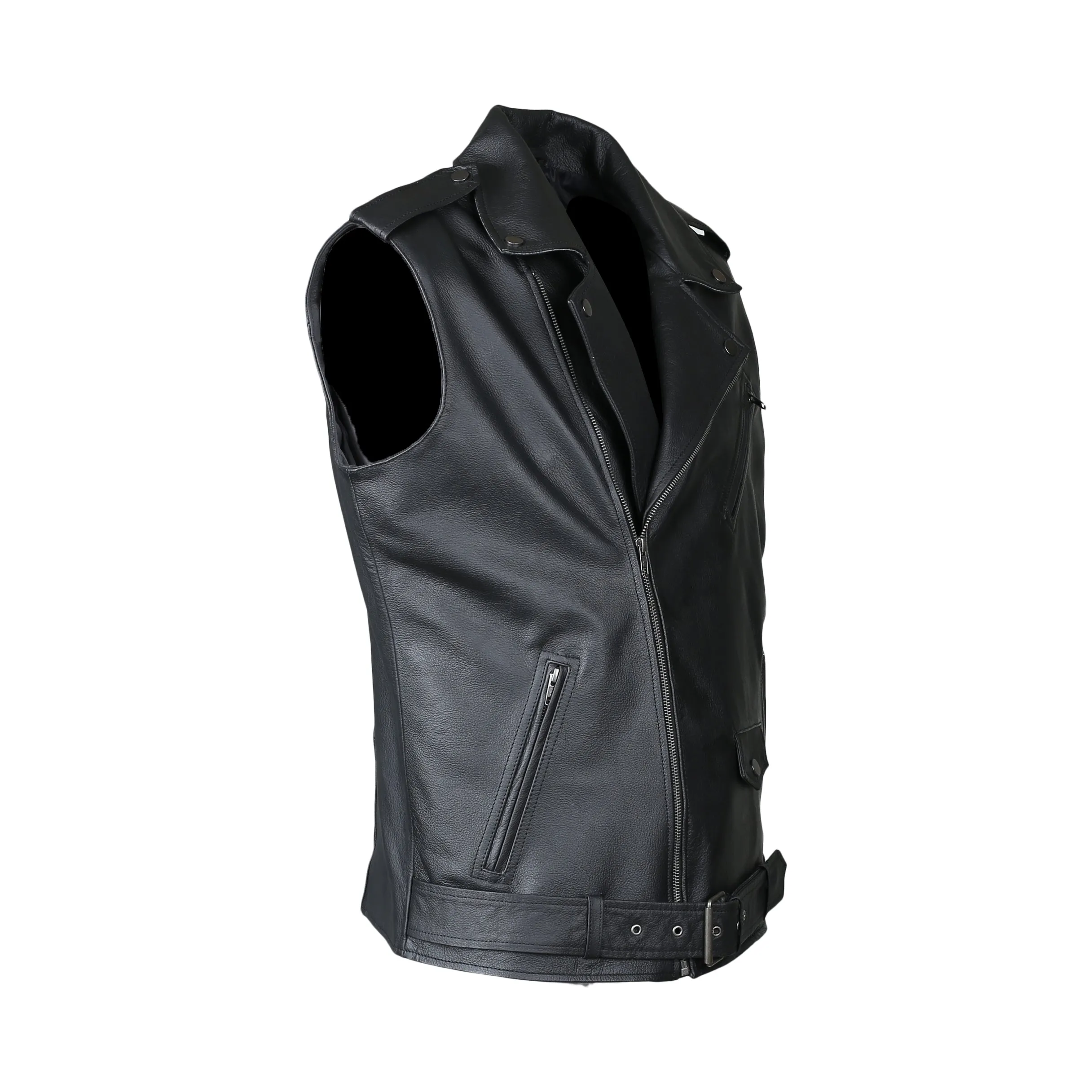 MKL - Wicked in Men's Motorcycle Leather Vest