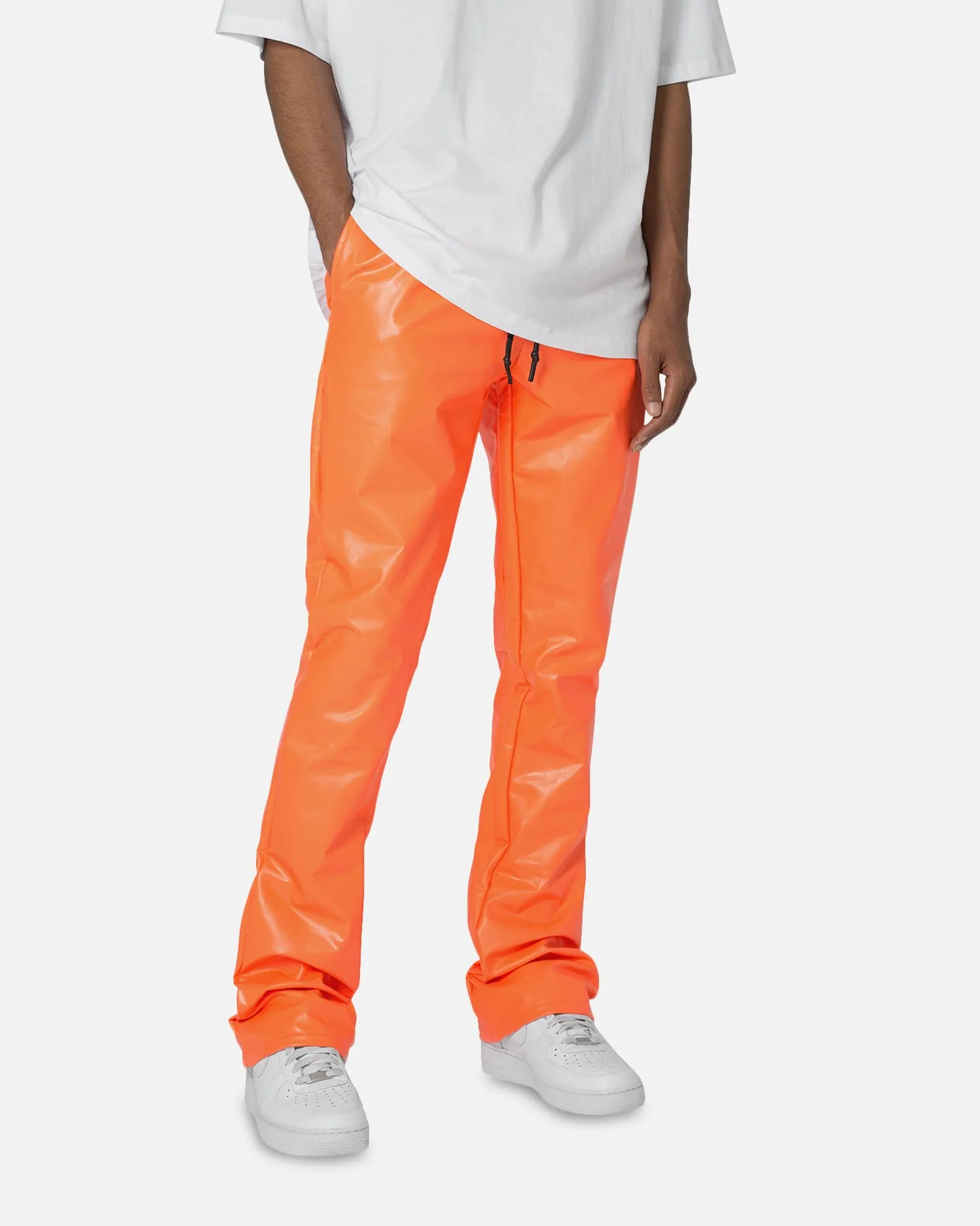 MNML Coated Skinny Sweatpants Orange