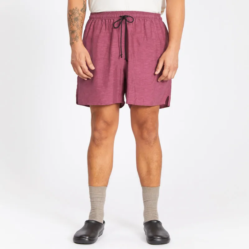 MT Short - Magenta Viscose/Linen