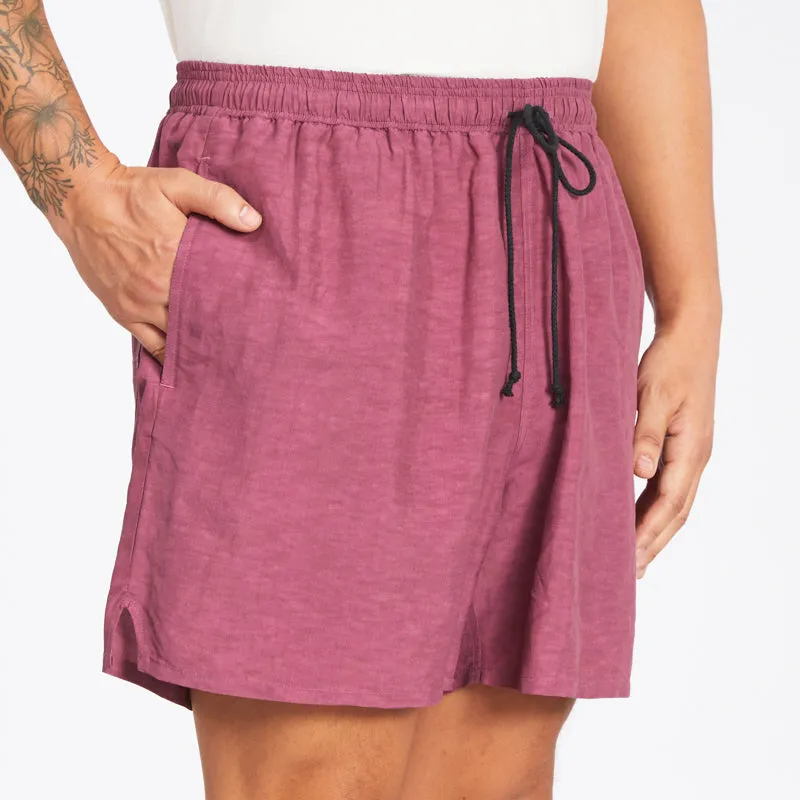 MT Short - Magenta Viscose/Linen