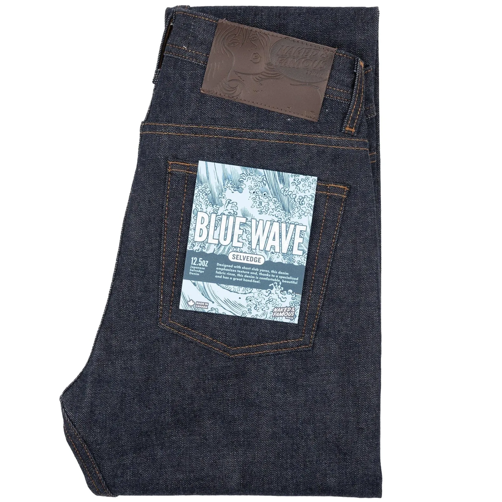 Naked & Famous - Weird Guy - Blue Wave Selvedge in Indigo