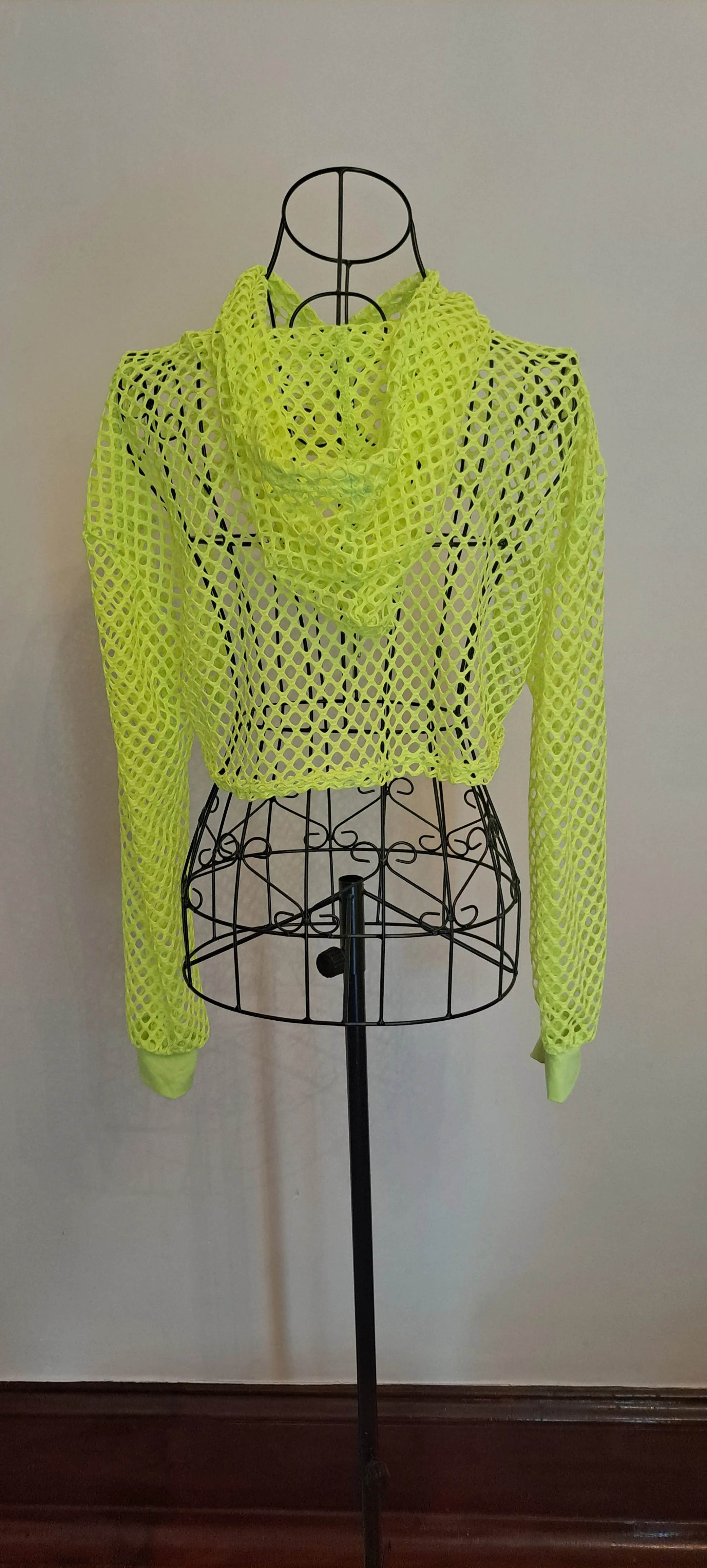 Neon Extreme Cropped Hoodie