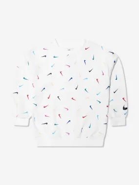 Nike Girls Sweatshirt in White