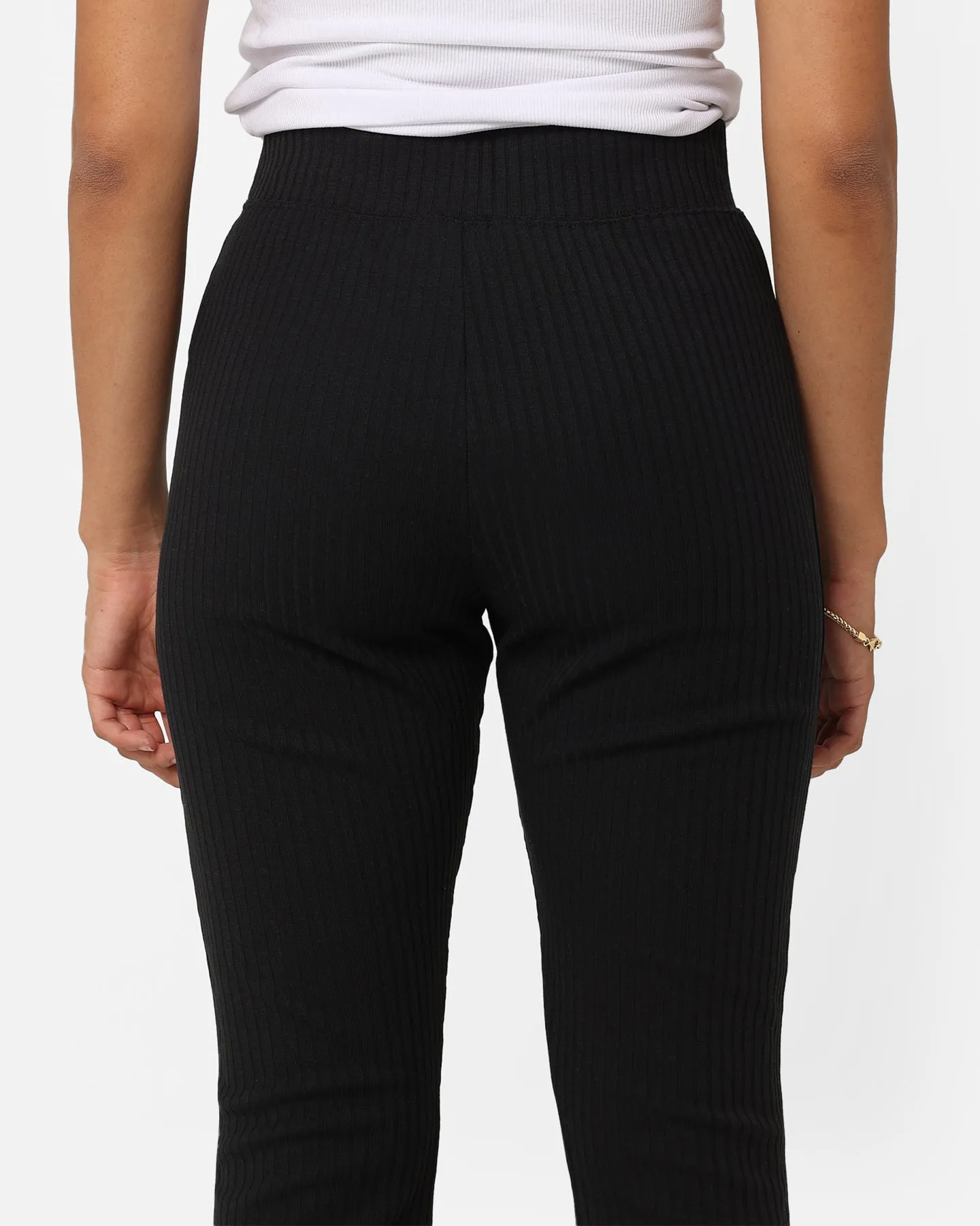 Nike Women's Sportswear Ribbed Jersey Pants Black/White