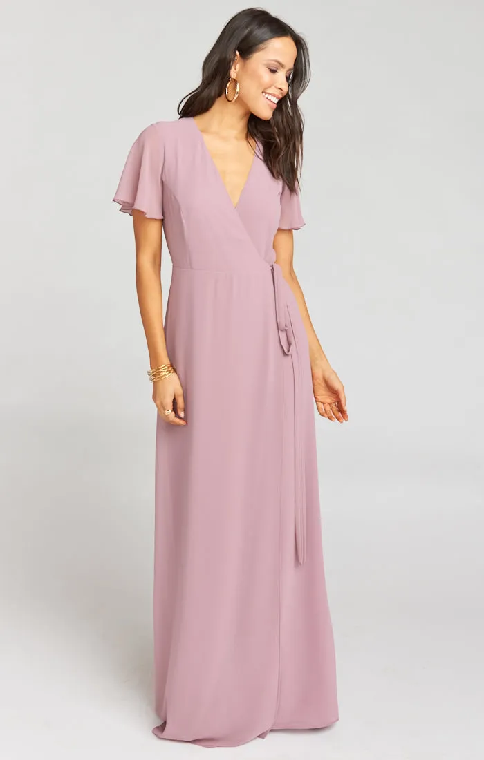 Noelle Flutter Wrap Dress