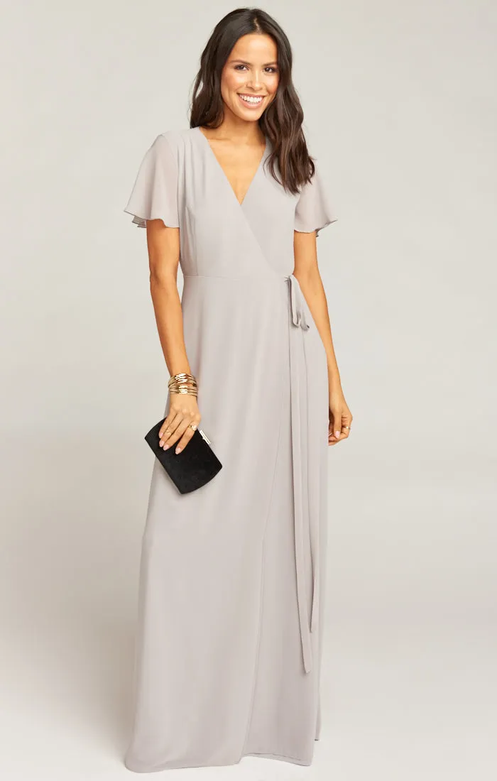 Noelle Flutter Wrap Dress