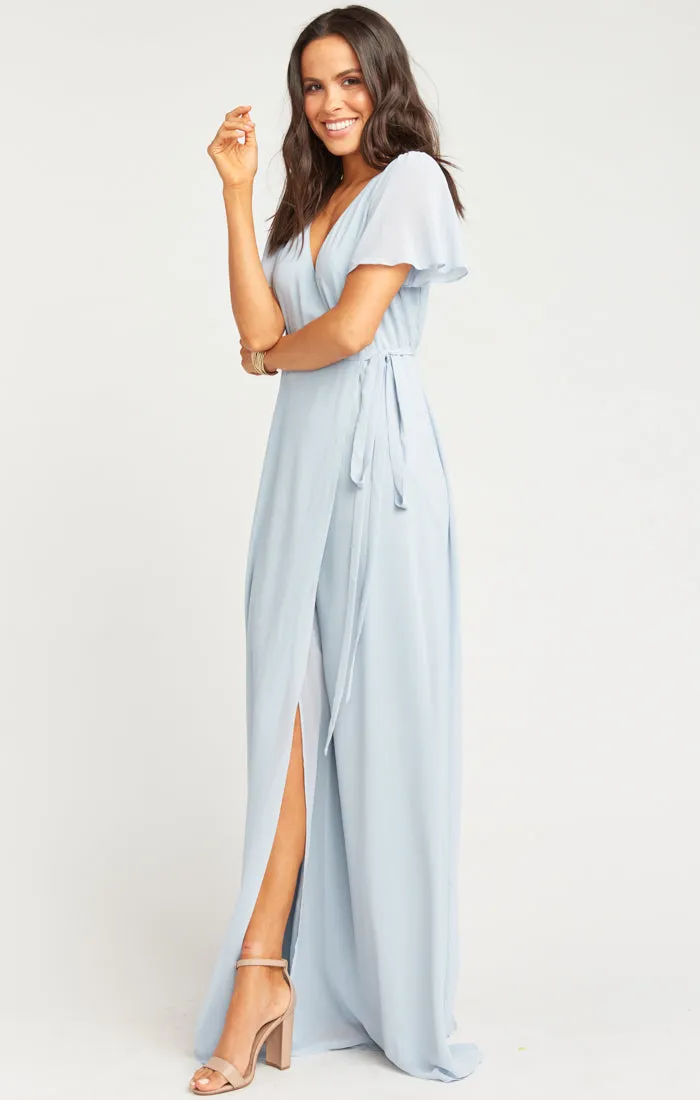 Noelle Flutter Wrap Dress