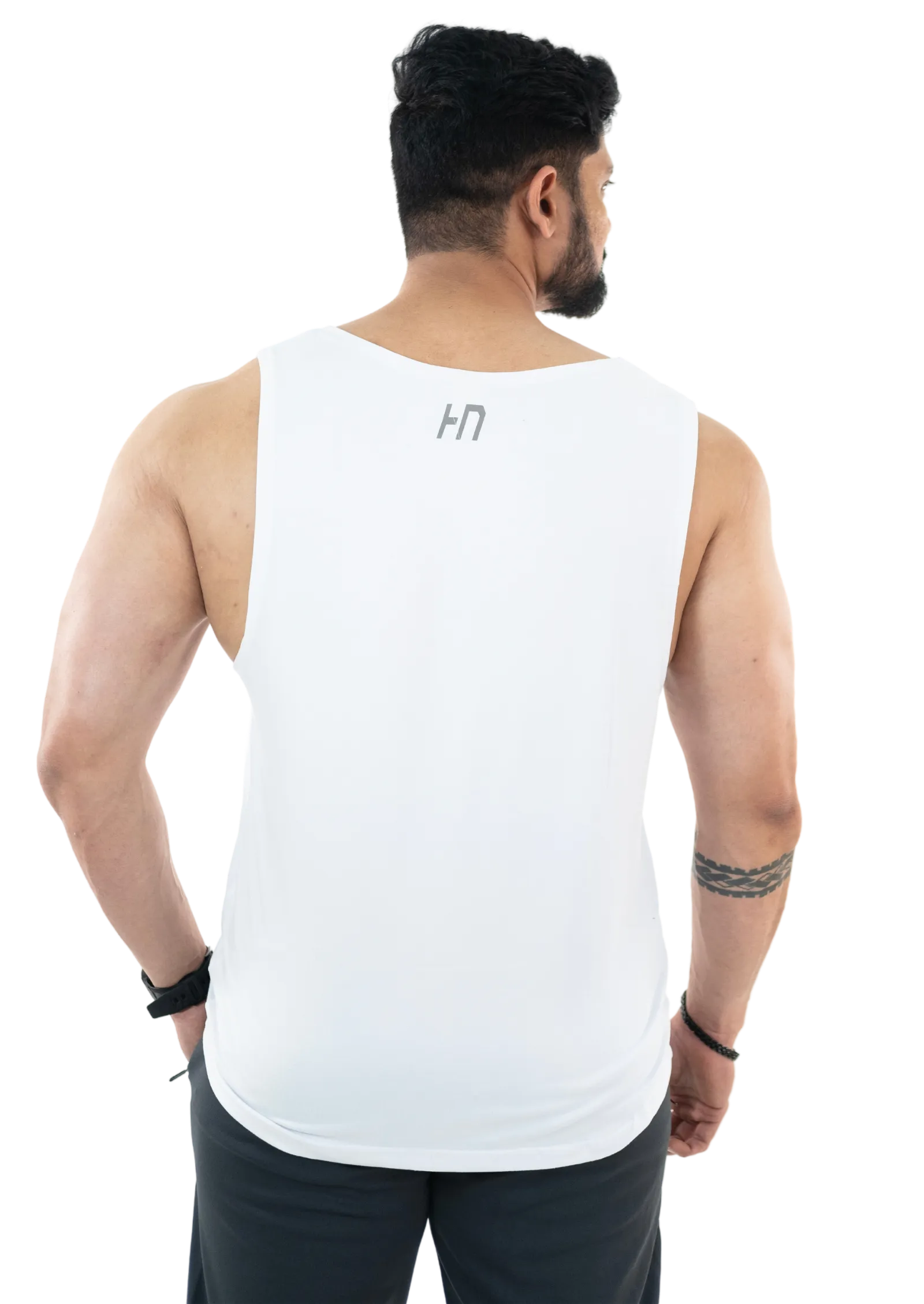 NoVA Men's White Solid Vest