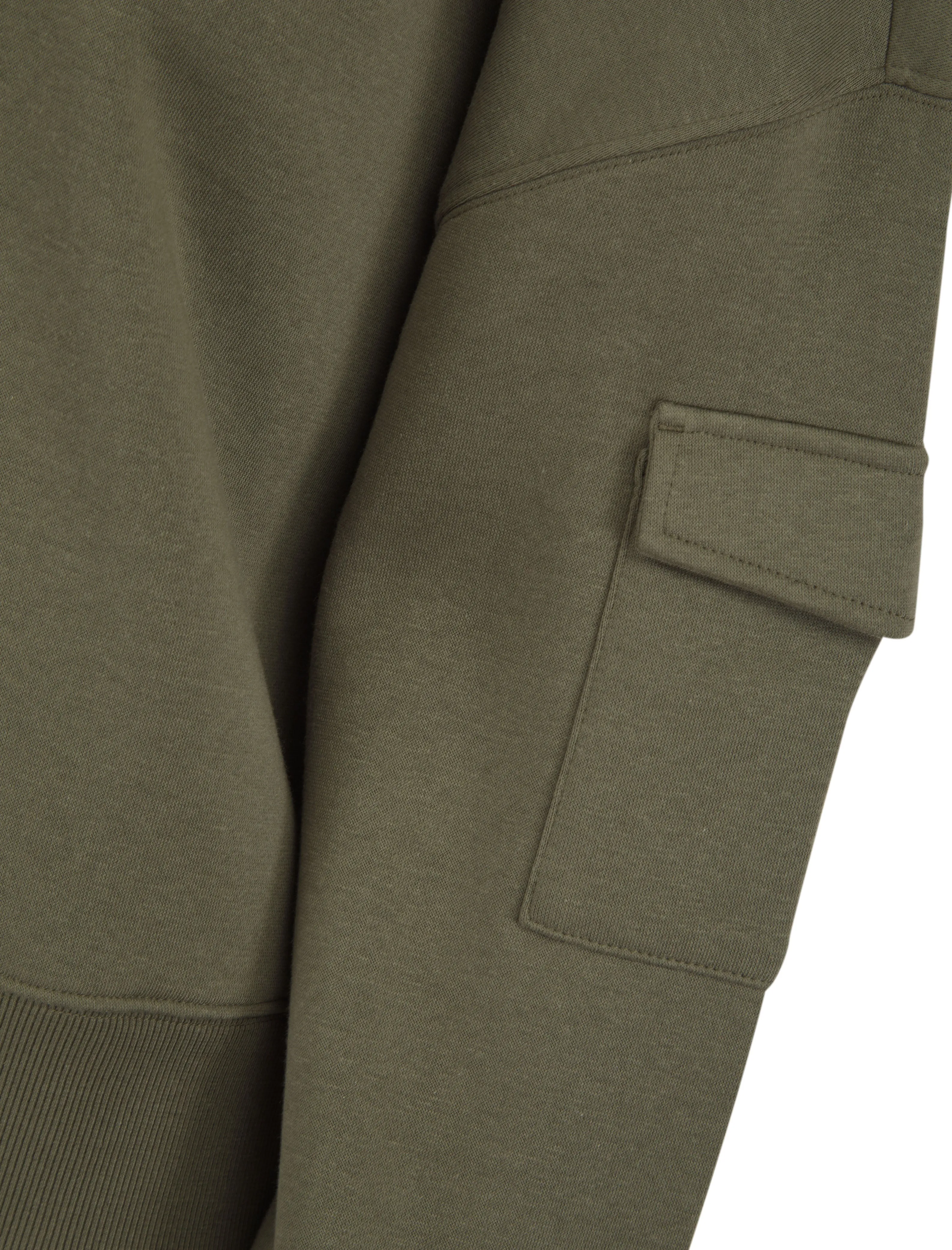 OLIVE WIDE LEG COMBAT STYLE JOGGER