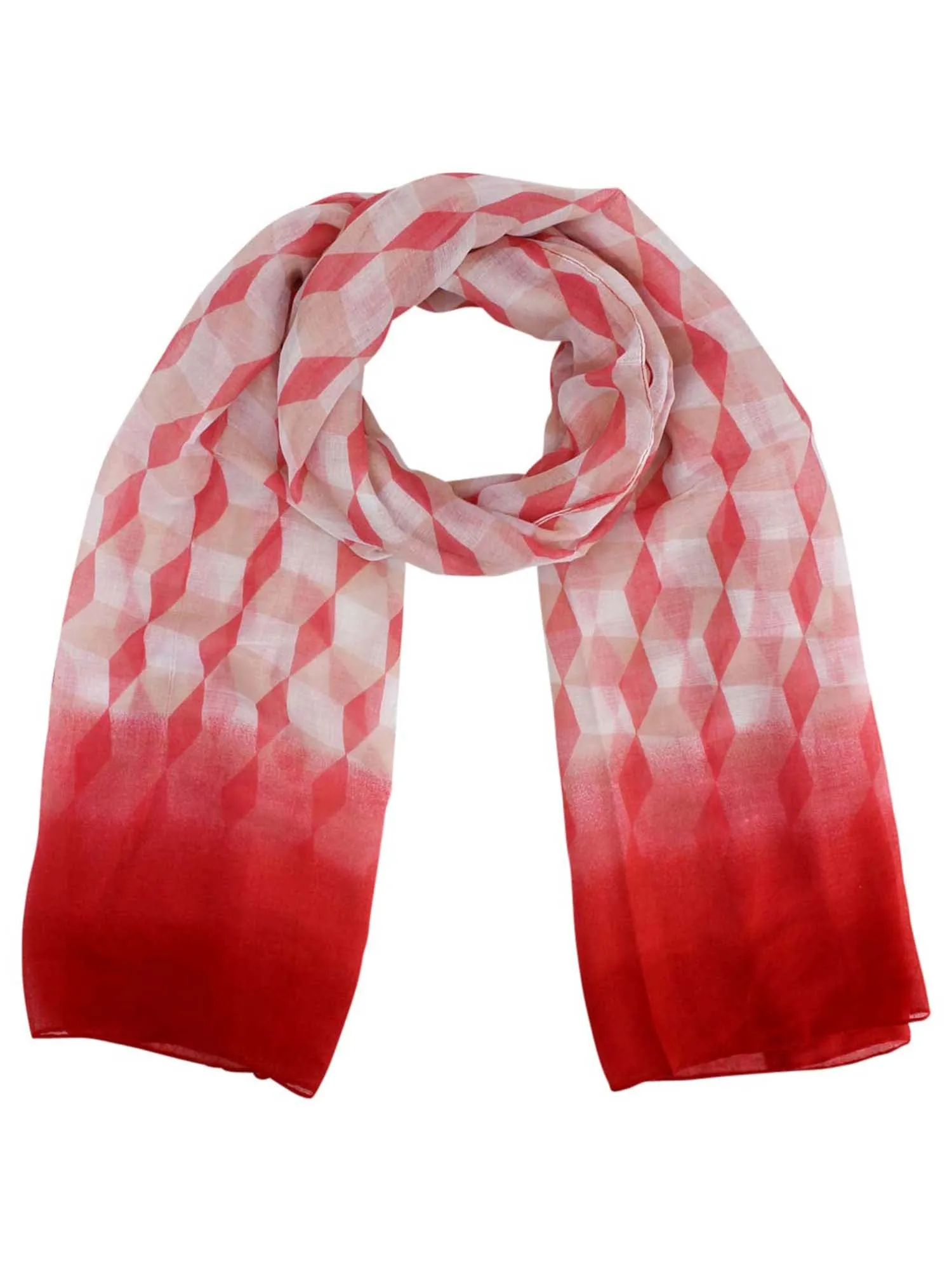 Ombre Diamond Print Scarf Wrap