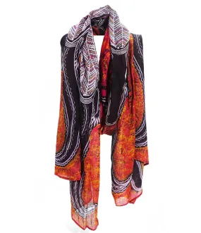 Organic Cotton Summer Scarf - Edward Malati Yunupingu