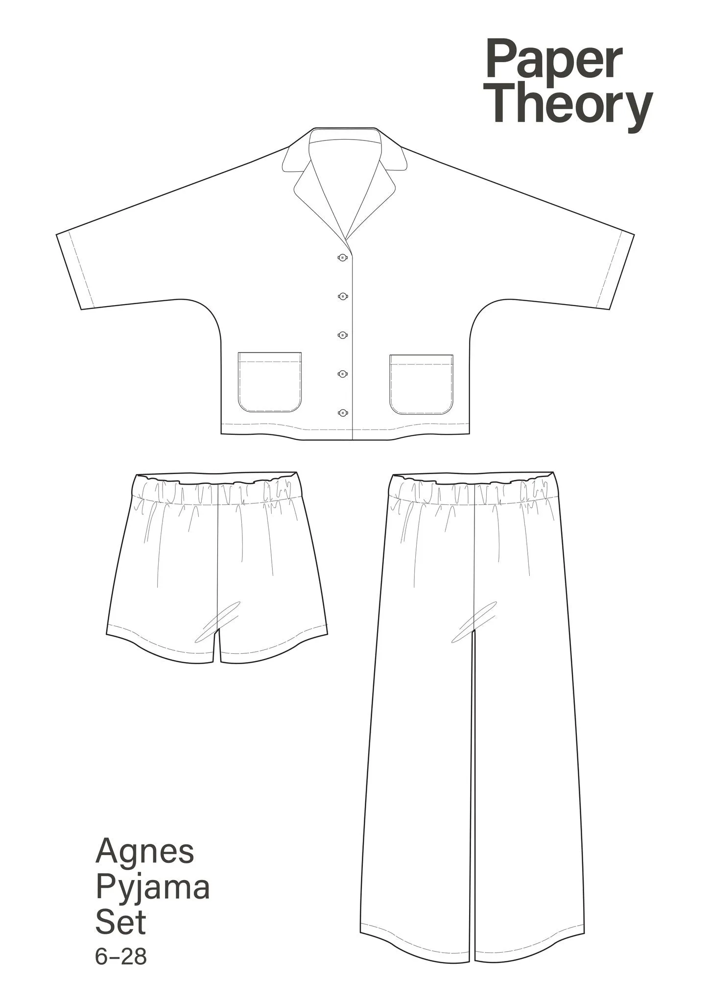 Paper Theory Agnes PJ's Sewing Pattern 6-28