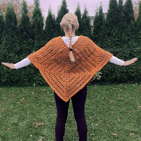 PATTERN: Granny Square Poncho - 4 Squares