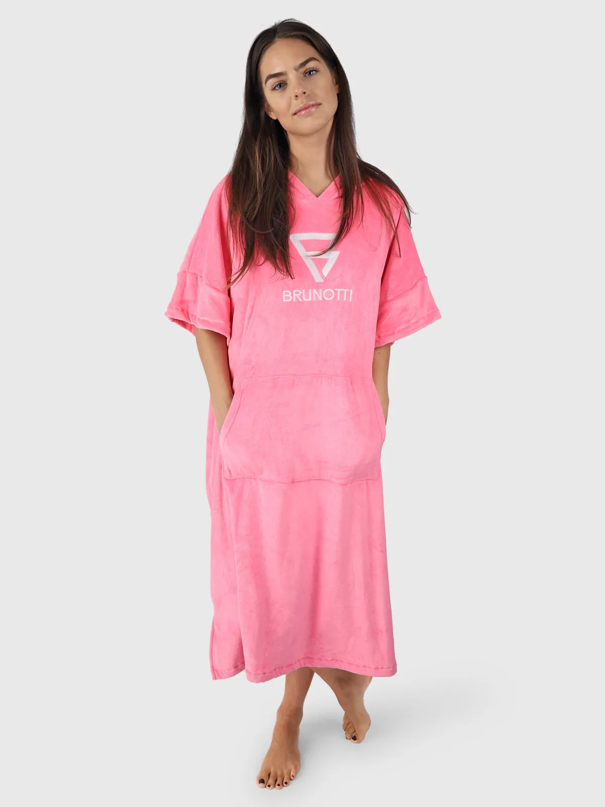 Poncho-Solid Poncho | Pink