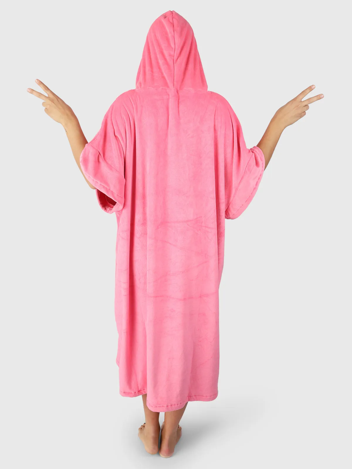 Poncho-Solid Poncho | Pink