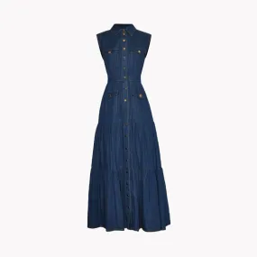 Pre Order:  Denim Midi Dress