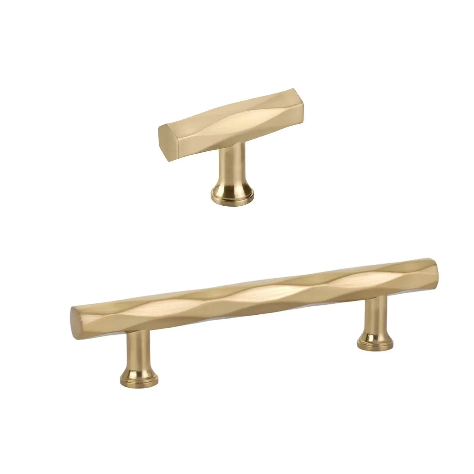 "American Designer" T-Bar Drawer Pulls in Champagne Bronze