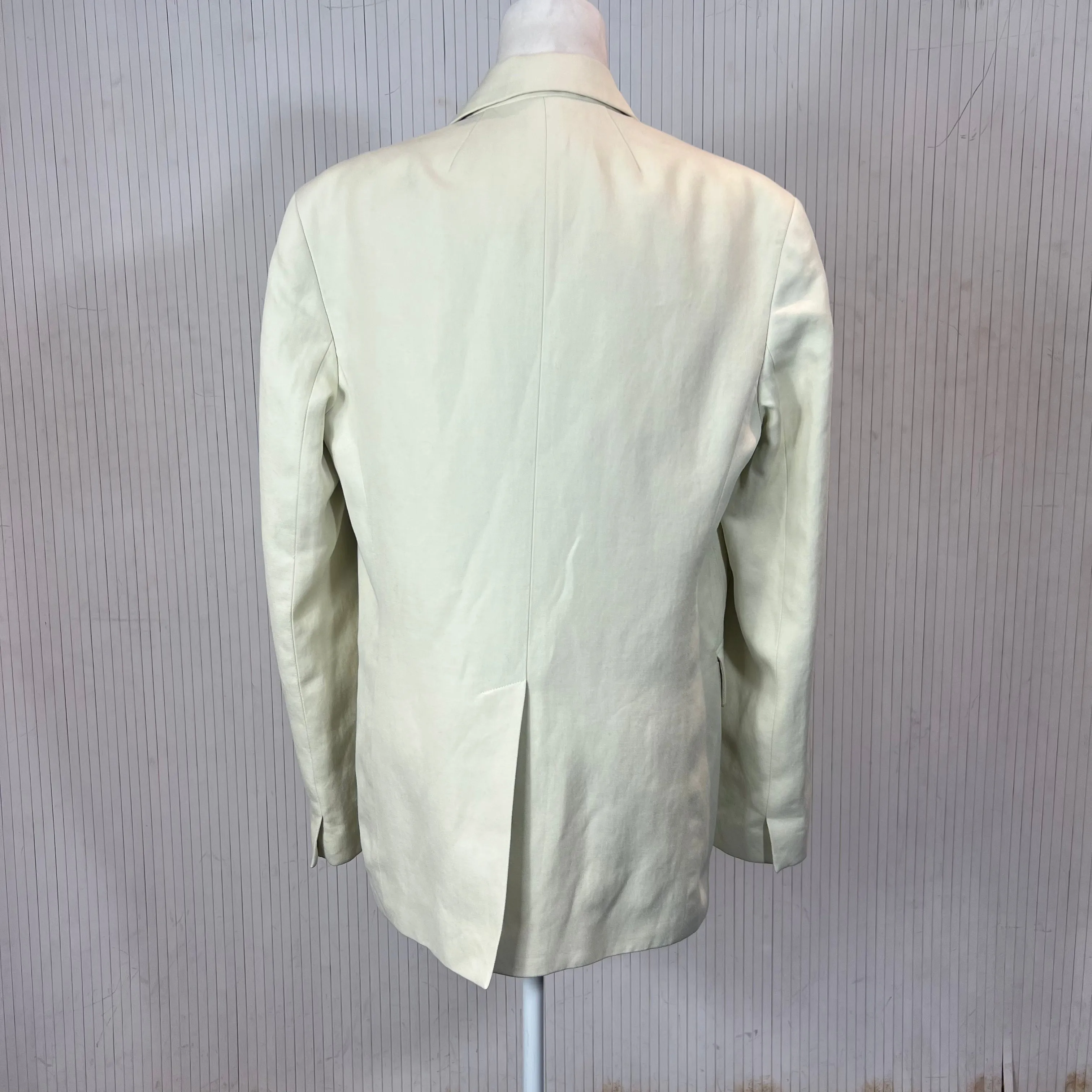 Raey Cream Ramie & Cotton Longline Jacket XS