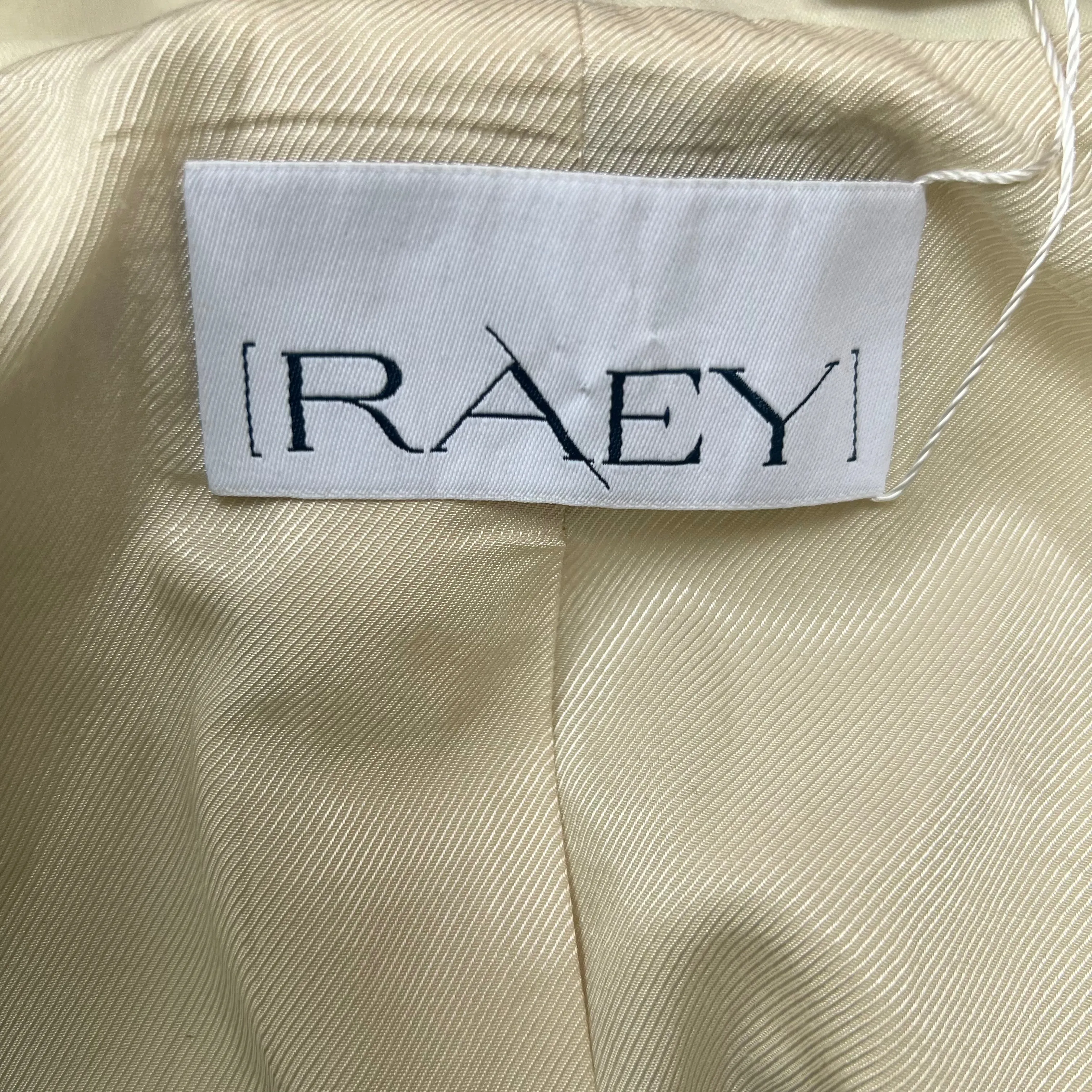 Raey Cream Ramie & Cotton Longline Jacket XS