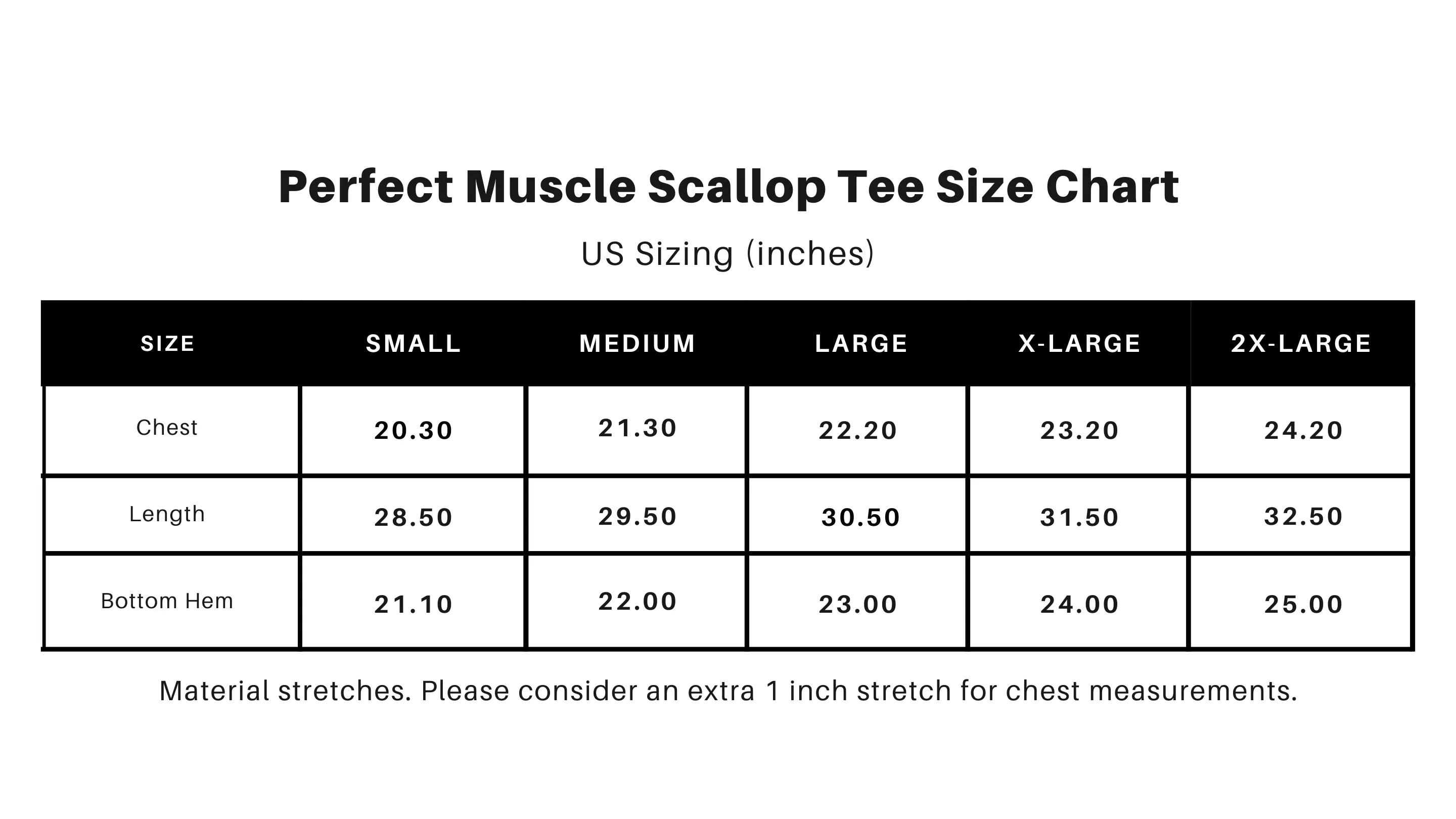 Red Perfect Muscle Scallop Tee