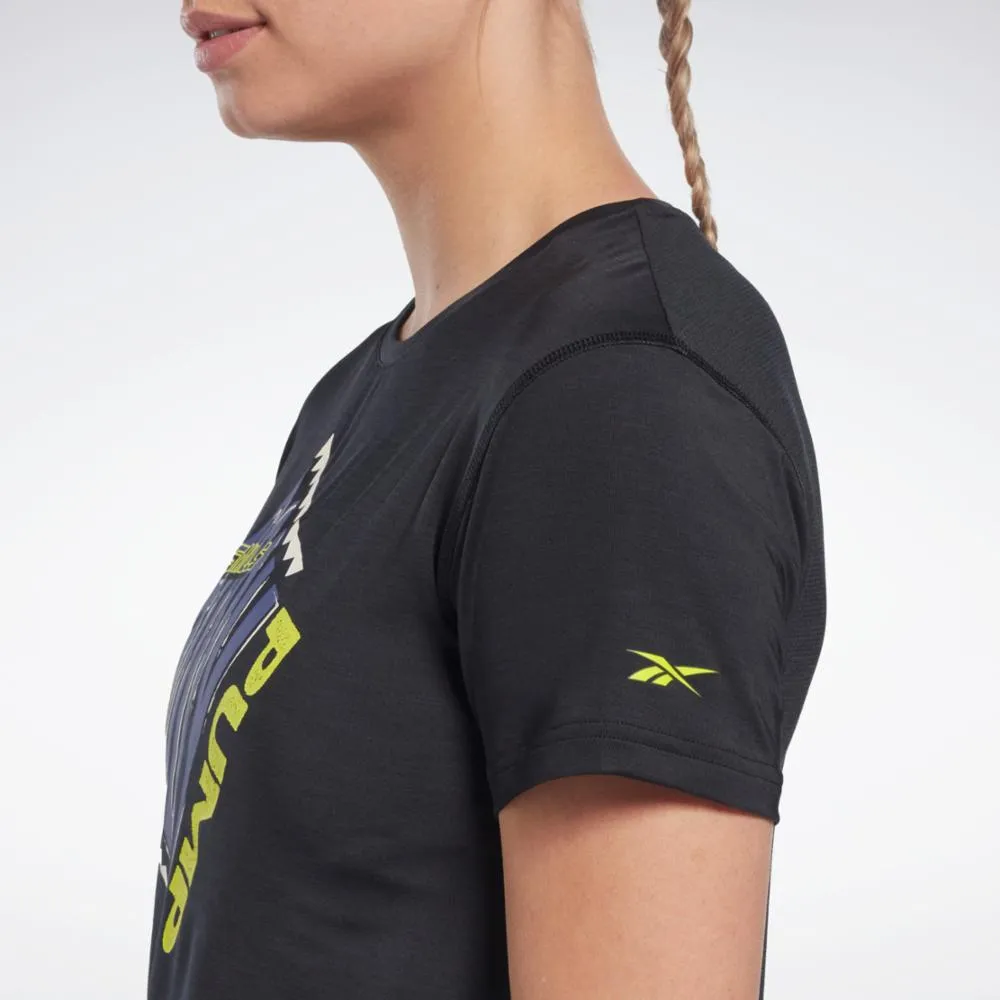 Reebok Apparel  Women's Lm Bp Ac Athletic T Reebok Training App Women Black Reg