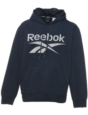 Reebok Navy Printed Hoodie - M