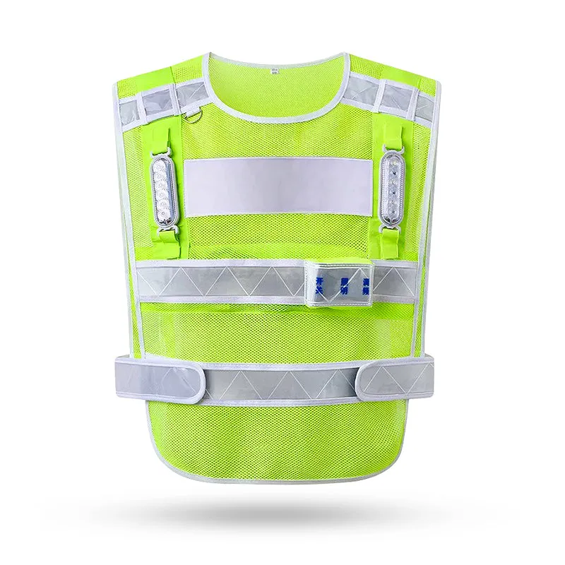 Reflective vest with LED lights for work(MJ-S28)