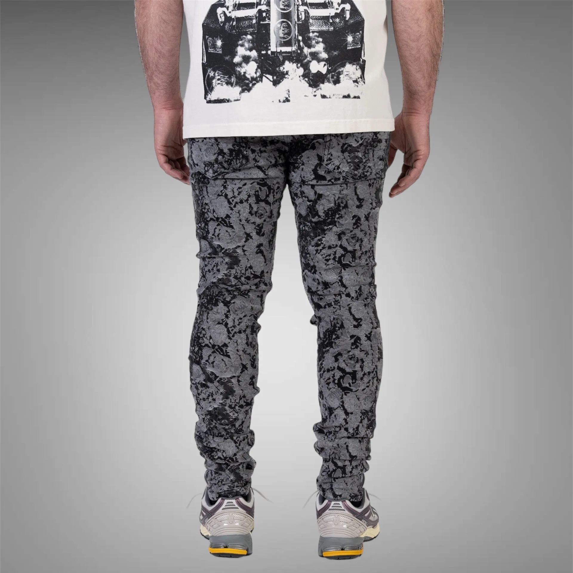 Relapse Jeans Art Work Skinny Denim Black