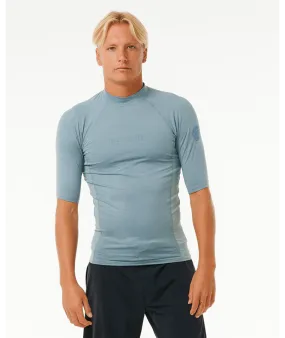 Rip Curl Dawn Patrol UPF Perf Rashguard-Mineral Blue Marle