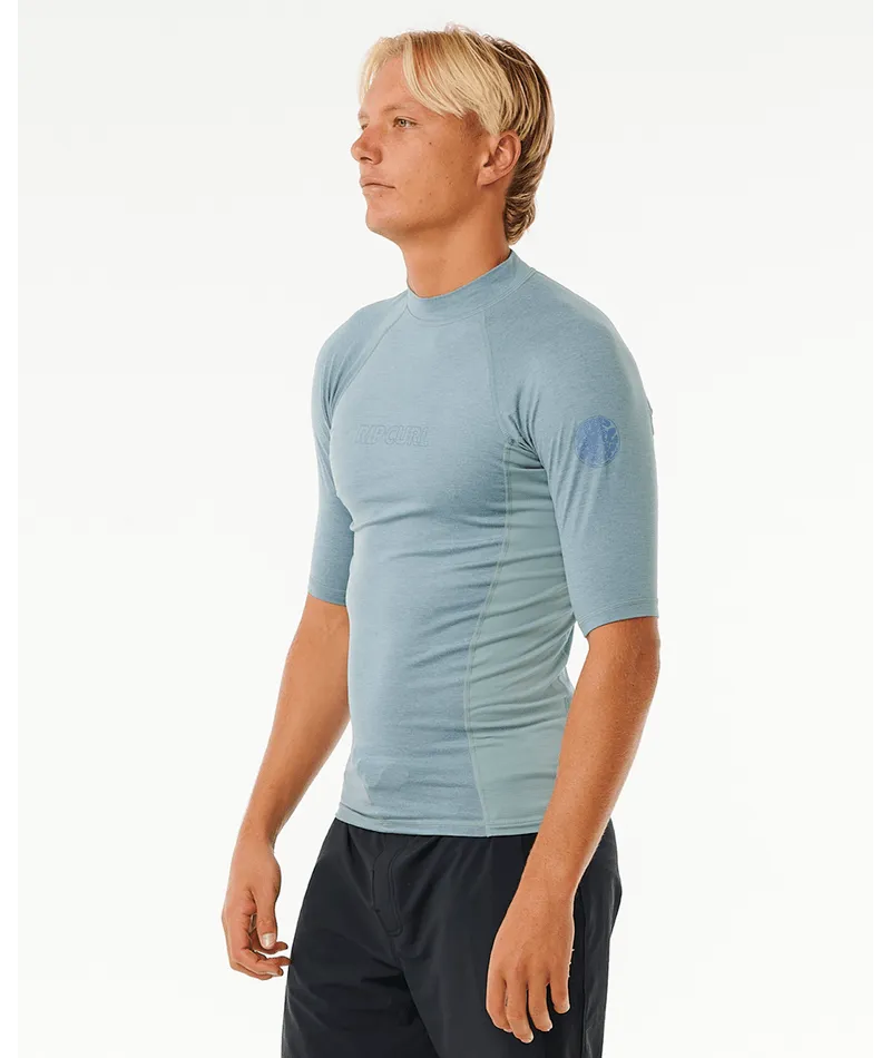 Rip Curl Dawn Patrol UPF Perf Rashguard-Mineral Blue Marle