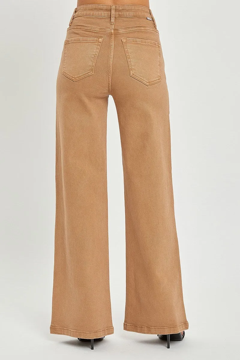 Risen Jeans Hi Rise Tummy Control Jeans - Cocoa