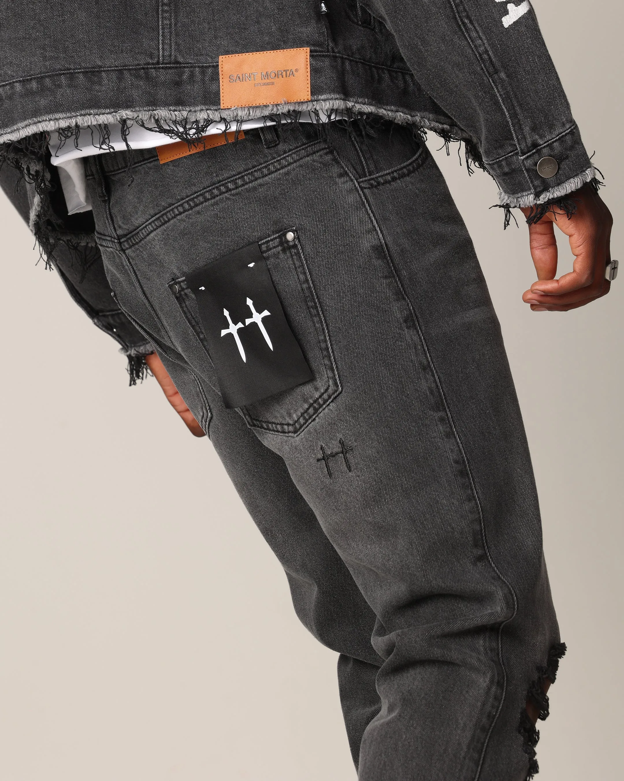 Saint Morta Deadbeat Fimi Jeans Grey Ash