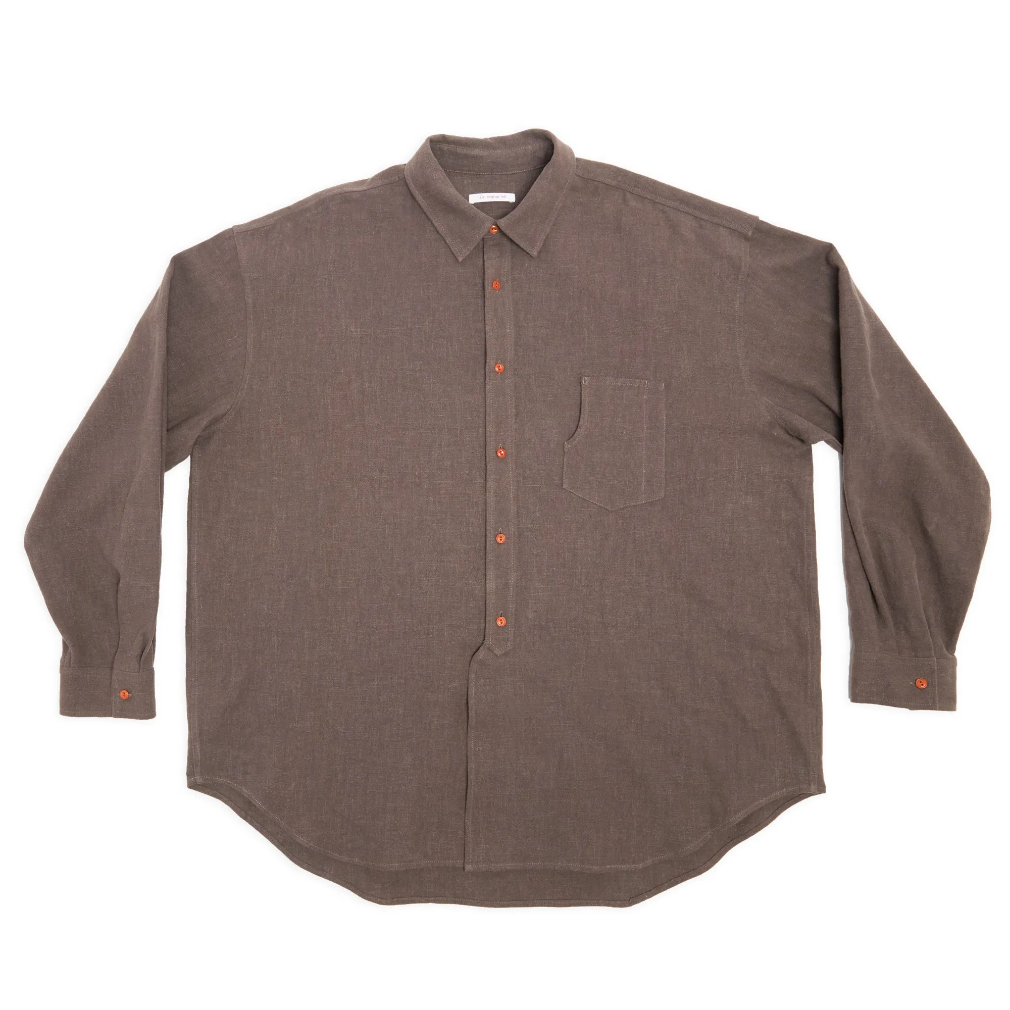 Savant Shirt - Brown Ramie