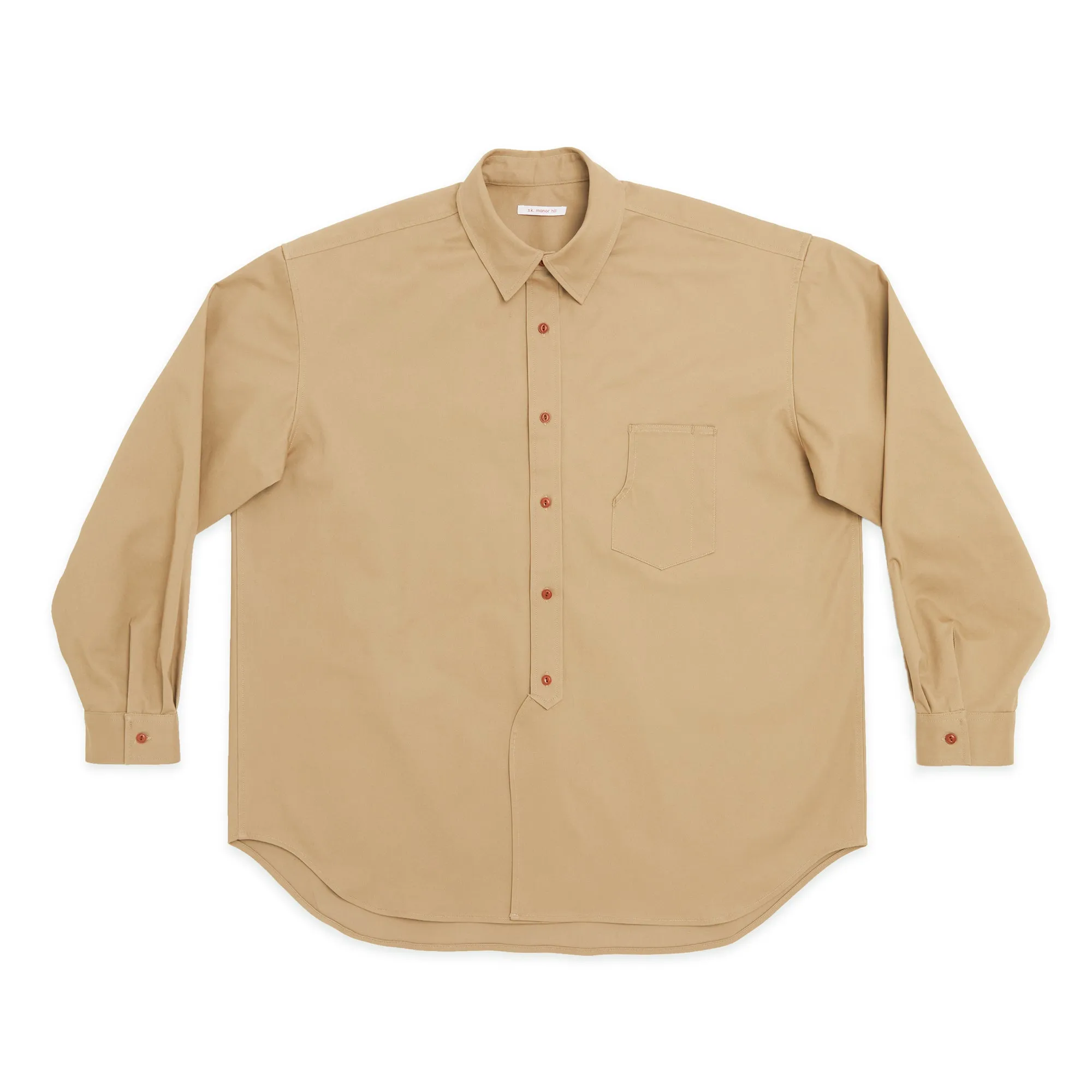 Savant Shirt - Organic Cotton Khaki Twill