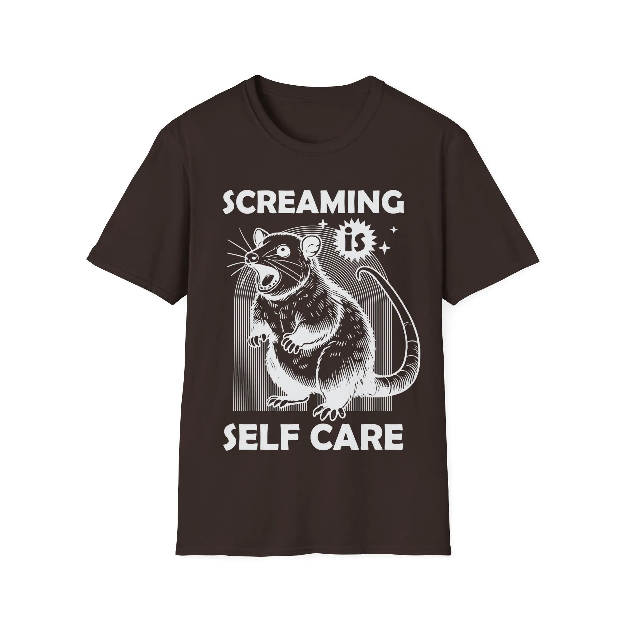 Screaming is Self Care Possum Shirt