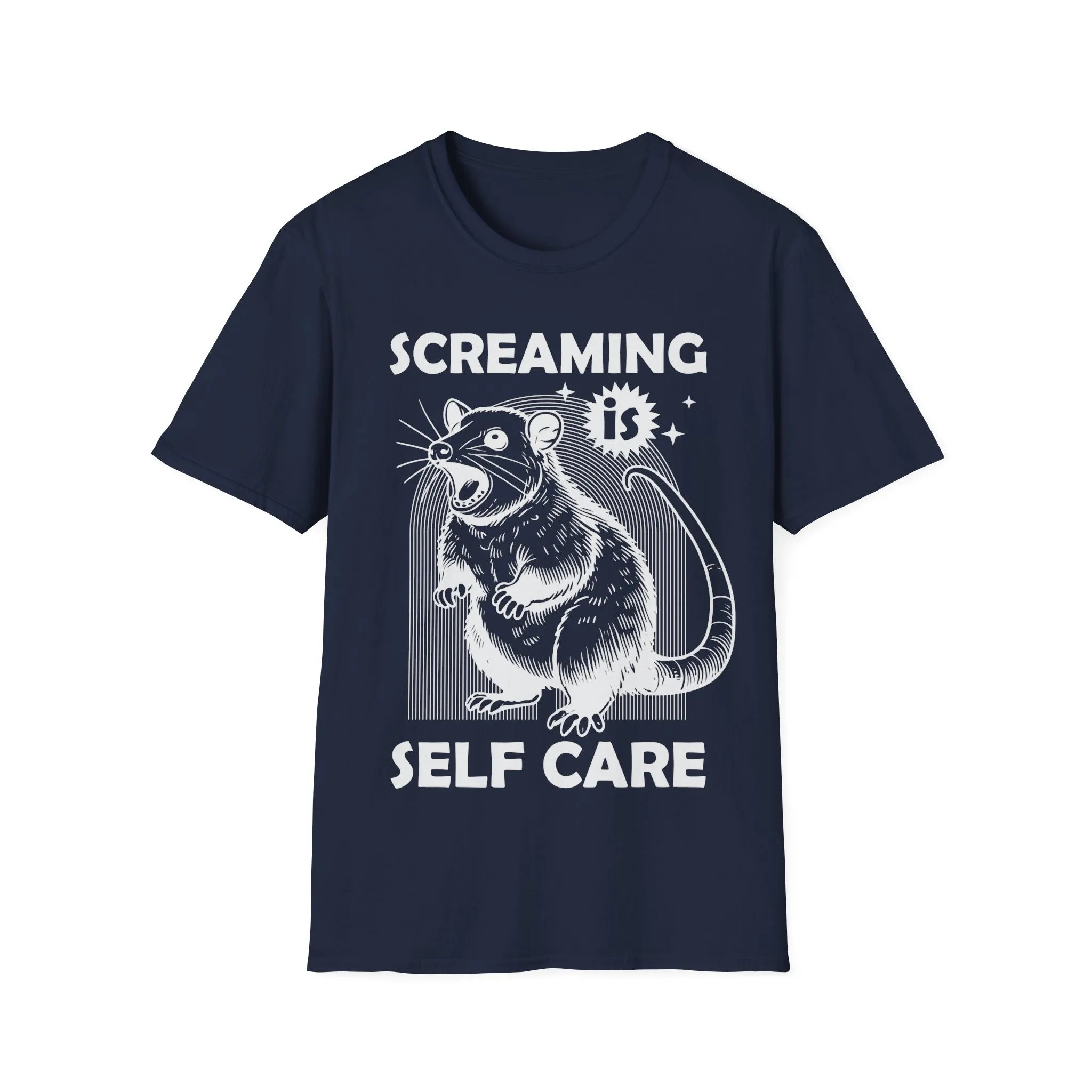 Screaming is Self Care Possum Shirt