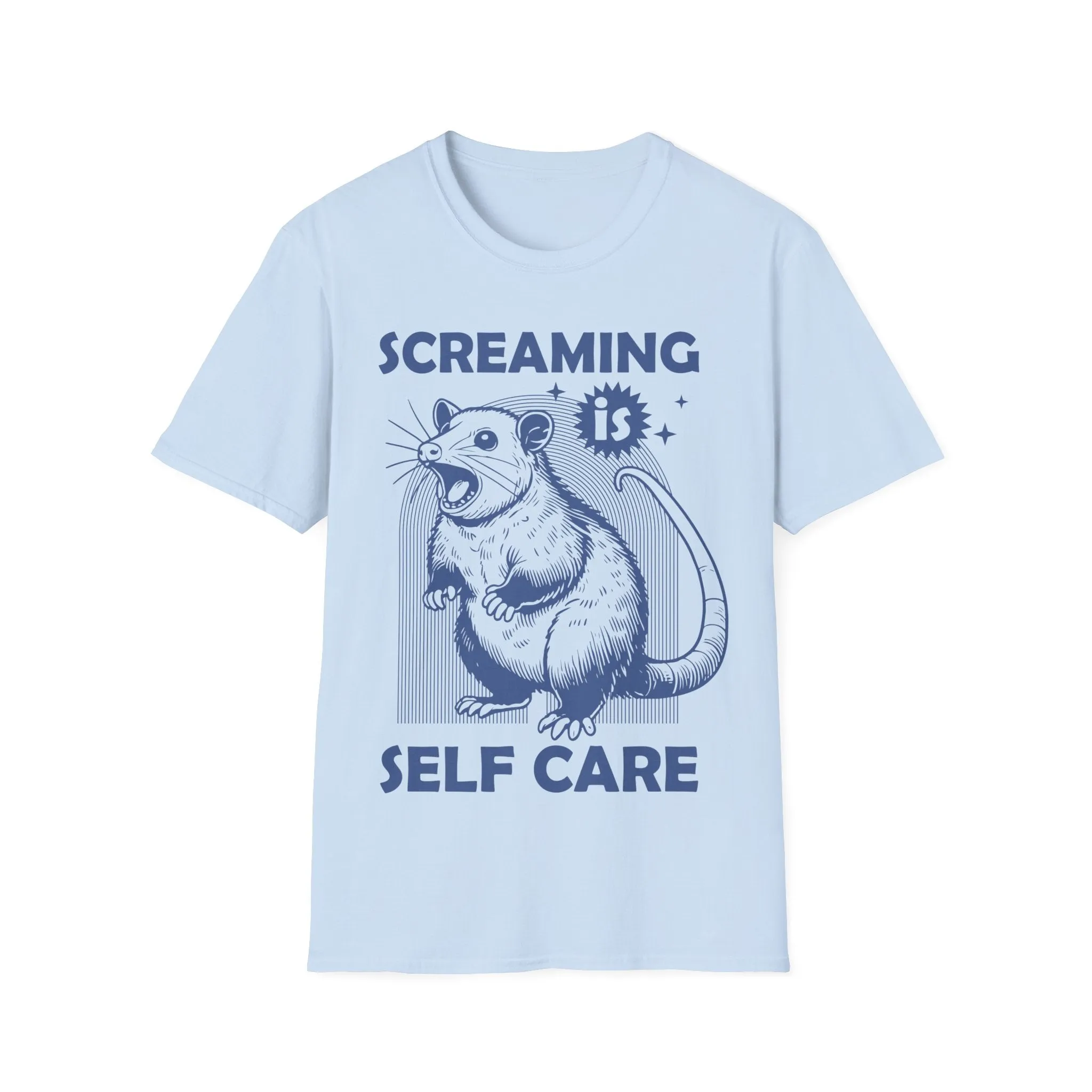 Screaming is Self Care Possum Shirt