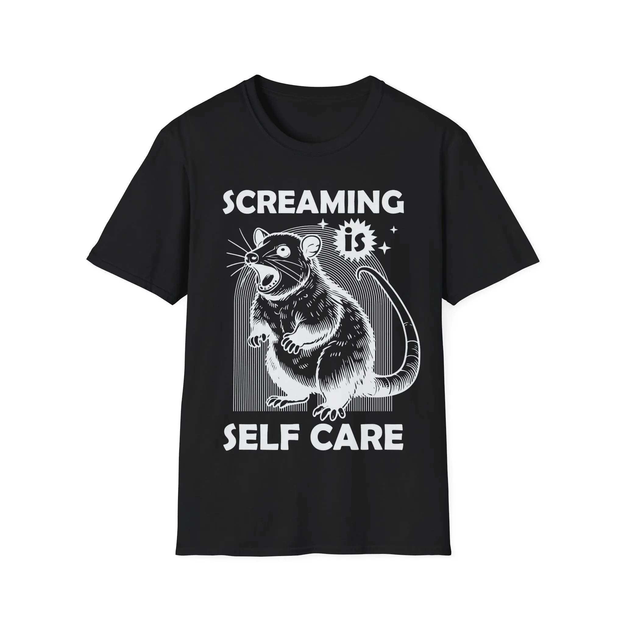 Screaming is Self Care Possum Shirt