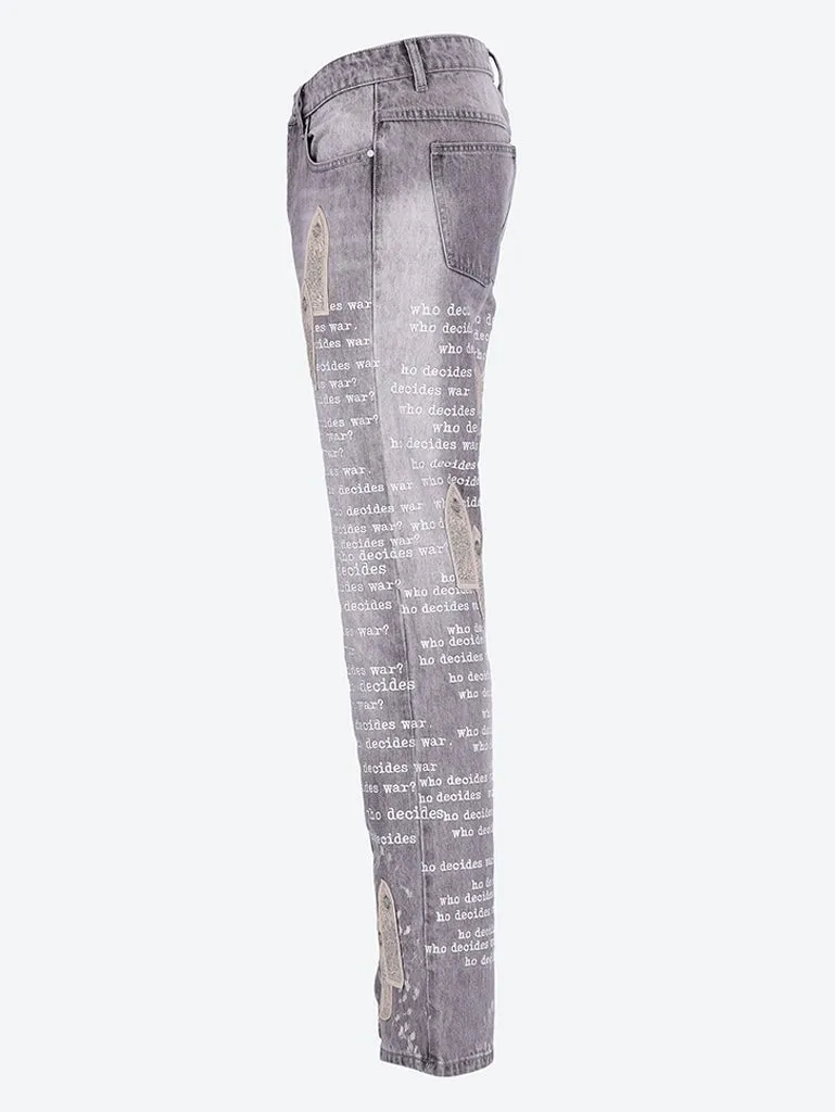 Scripture denim jeans