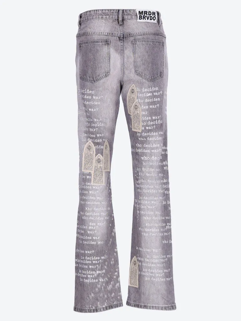 Scripture denim jeans